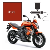 Peinture tricouche kawasaki candy burnt orange er6n 2009