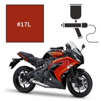 Peinture tricouche kawasaki candy burnt orange er6f 2011-2014