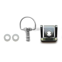 Kit de fixation rapide argenté brillant diamètre 6 longueur 12mm