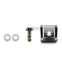 Kit de fixation rapide argenté brillant diamètre 6 longueur 12mm