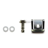 Kit de fixation rapide argenté brillant diamètre 6 longueur 17mm