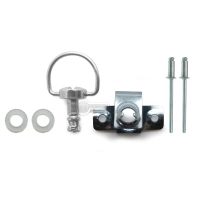 Kit de fixation à riveter argenté brillant diamètre 6 longeur 12