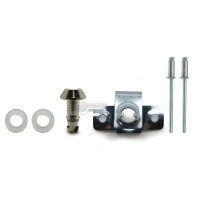 Kit de fixation à riveter argenté brillant diamètre 6 longeur 12