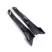 Ecopes latérales carbone vernis pour kawasaki h2