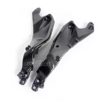 Paire de cadres sous selle carbone vernis pour kawasaki h2