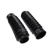 Paire de soufflets de fourche télescopique 49mm pour harley softail dyna