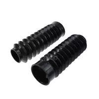 Paire de soufflets de fourche télescopique 49mm pour harley softail dyna