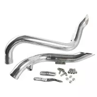 Ligne d'échappement 1 3/4" chrome pour harley davidson softail bobber chopper touring dyna fxd / fxdwg