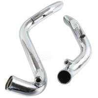 Ligne d'échappement 1 3/4" chrome pour harley davidson softail bobber chopper touring dyna fxd / fxdwg
