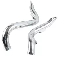 Ligne d'échappement 1 3/4" chrome pour harley davidson softail bobber chopper touring dyna fxd / fxdwg