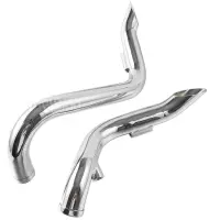 Ligne d'échappement 1 3/4" chrome pour harley davidson softail bobber chopper touring dyna fxd / fxdwg