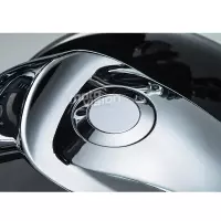 Bouchon de réservoir chromé pour harley davidson touring electra glide heritage softail