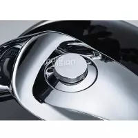 Bouchon de réservoir chromé pour harley davidson touring electra glide heritage softail