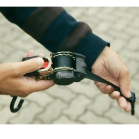 2 sangles cliquet à enrouleur rétractable