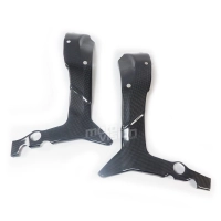 Protection de cadre carbone/kevlar pour kawasaki zx 6 2007-2008