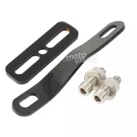 Ligne d'échappement 1 3/4" noir mat pour harley davidson softail bobber chopper touring dyna fxd / fxdwg