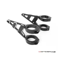 Support de phare stomp noir & alu pour fourche de 32 à 59 mm - droite