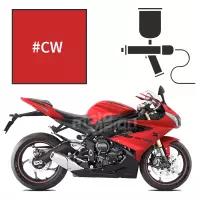 Peinture tricouche triumph diablo red daytona 675 2011-2016