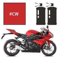 Peinture tricouche en spray triumph diablo red  daytona 675 2011-2016