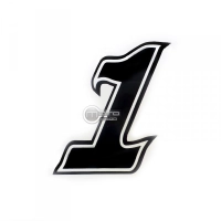 Numéro adhésif noir de 10 cm