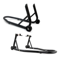 Béquille avant pour prise sous fourreaux de fourches + béquille arrière à patins