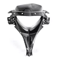 Cache centre de tête de fourche carbone kawasaki zx6 2009-2012