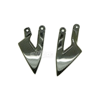 Paire de reposes pieds carbone superduke 990 2005-2013