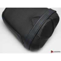 Couvre selle baseline passager luimoto suzuki gsxr 1000 (17-18) coutures noires