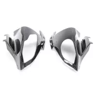 Paire de flancs de tête de fourche carbone brillant bmw s1000rr 2015 - 2018