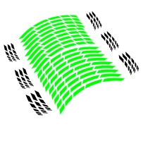 Liserets de jantes 17" - couleur vert fluo