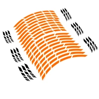 Liserets de jantes 17" - couleur orange fluo