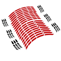 Liserets de jantes 17" - couleur rouge