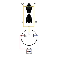 Centrale clignotante à led 3 broches 21w