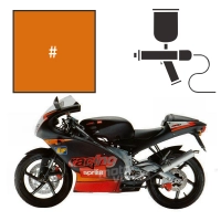 Peinture aprilia orange rs 125 2005-2008