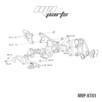 Commandes reculées mv parts ktm 125/200/390 duke 2011-2017