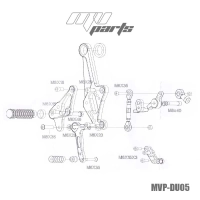 Commandes reculées mv parts ducati diavel