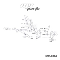 Commandes reculées mv parts honda cbr 600 2007-