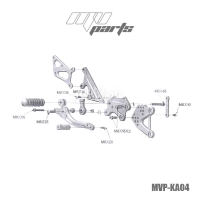 Commandes reculées mv parts kawasaki zx 10r 2006-2007