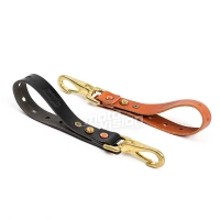 Attache en cuir pour gants et casque