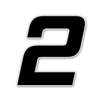 Numéro adhésif noir de 12 cm