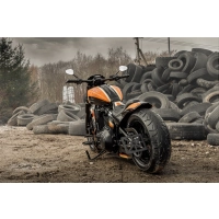 Kit couvercle de réservoir d'essence et console m8 softail "avenger"