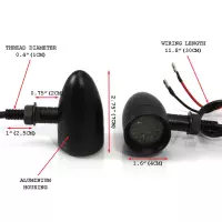 Paire de clignotants verra noire