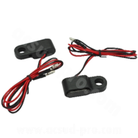 Clignotants led custom sous commodos noir lentille fumé - avants