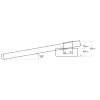Paire de demi guidons 48 mm version haut