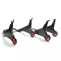 Lot de béquilles avant + arrière en aluminium universelle pour diabolos