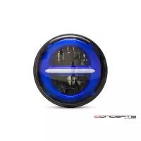 Phare avant 14,6cm/5.75" - insert feux de jour led rouge