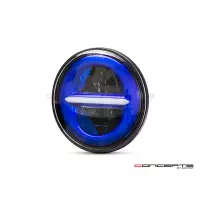 Phare avant 14,6cm/5.75" - insert feux de jour led rouge