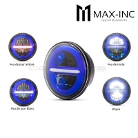 Phare avant 14,6cm/5.75" - insert feux de jour led rouge