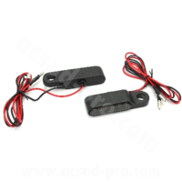 Clignotants led custom sous commodos noir lentille fumé - avants