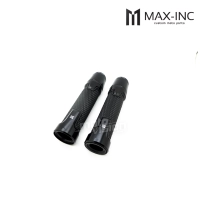 Paire de poignées avec inserts en aluminium et embout